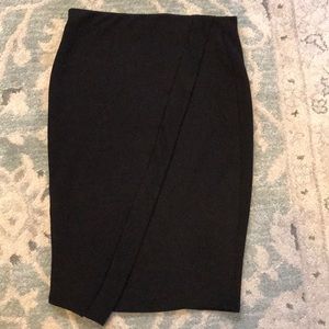 Zara Stretch Black Pencil Skirt, M